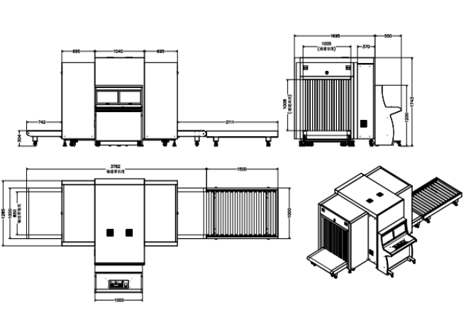 YJY-150180通道式x光安檢機(jī)